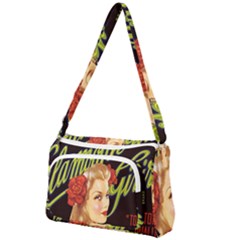 Blonde Bombshell Retro Glamour Girl Posters Front Pocket Crossbody Bag