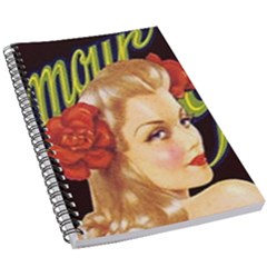 Blonde Bombshell Retro Glamour Girl Posters 5 5  X 8 5  Notebook