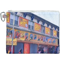 Coney Island Freak Show Canvas Cosmetic Bag (xxxl) by StarvingArtisan