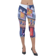 Coney Island Freak Show Lightweight Velour Capri Leggings 