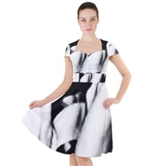 Pinup Girl Cap Sleeve Midi Dress