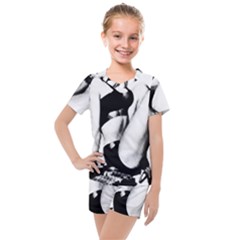 Pinup Girl Kids  Mesh Tee And Shorts Set