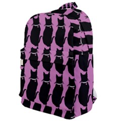 Cat Silouette Pattern Pink Classic Backpack by snowwhitegirl