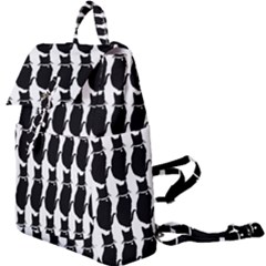 Cat Silouette Pattern Buckle Everyday Backpack