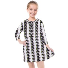 Cat Pirate Pattern Kids  Quarter Sleeve Shirt Dress