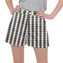 Cat Pirate Pattern Stretch Ripstop Shorts