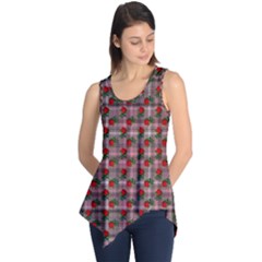 Roses Pink Plaid Sleeveless Tunic by snowwhitegirl