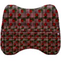 Roses Pink Plaid Velour Head Support Cushion View2