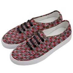 Roses Pink Plaid Women s Classic Low Top Sneakers by snowwhitegirl