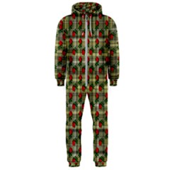 Roses Yellow Plaid Hooded Jumpsuit (men)  by snowwhitegirl