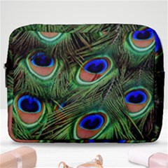 Peacock Feathers Make Up Pouch (large)