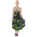 Peacock Feathers High-Low Halter Chiffon Dress  View2