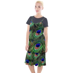 Peacock Feathers Camis Fishtail Dress