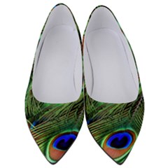 Peacock Feathers Women s Low Heels