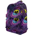 Peacock Feathers Purple Classic Backpack View1