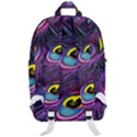 Peacock Feathers Purple Classic Backpack View3