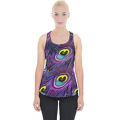 Peacock Feathers Purple Piece Up Tank Top by snowwhitegirl