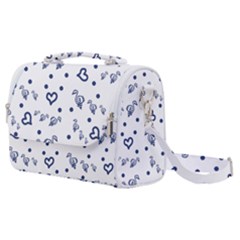 Duck Family Blue Pattern Satchel Shoulder Bag