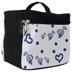 Duck Family Blue Pattern Make Up Travel Bag (big)