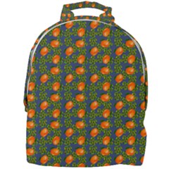 Mandarins Teal Blue Mini Full Print Backpack