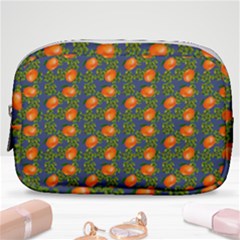 Mandarins Teal Blue Make Up Pouch (small)