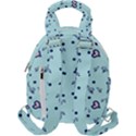 Duck Family Blue Pink Hearts Pattern Travel Backpacks View2