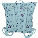 Duck Family Blue Pink Hearts Pattern Buckle Up Backpack View3