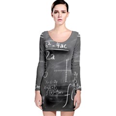 Mathematics Long Sleeve Bodycon Dress