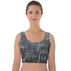 Mathematics Velvet Crop Top