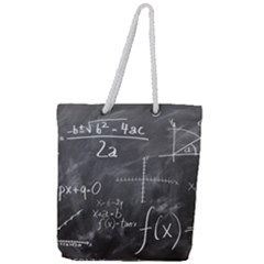 Mathematics Full Print Rope Handle Tote (large) by snowwhitegirl