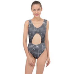 Mathematics Center Cut Out Swimsuit