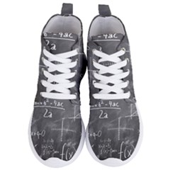 Mathematics Women s Lightweight High Top Sneakers