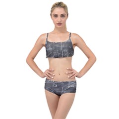 Mathematics Layered Top Bikini Set