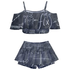 Mathematics Kids  Off Shoulder Skirt Bikini