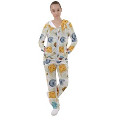 Sea World Vintage Pattern Women s Tracksuit