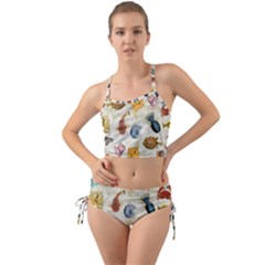 Sea World Vintage Pattern Mini Tank Bikini Set by Valentinaart