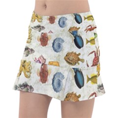 Sea World Vintage Pattern Tennis Skirt