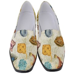 Sea World Vintage Pattern Women s Classic Loafer Heels