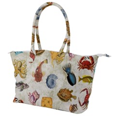 Sea World Vintage Pattern Canvas Shoulder Bag