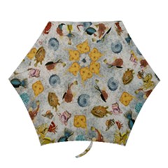 Sea World Vintage Pattern Mini Folding Umbrellas by Valentinaart