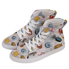 Sea World Vintage Pattern Men s Hi-top Skate Sneakers by Valentinaart