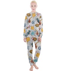 Sea World Vintage Pattern Women s Lounge Set