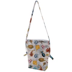 Sea World Vintage Pattern Folding Shoulder Bag