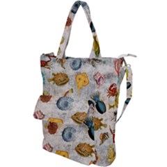 Sea World Vintage Pattern Shoulder Tote Bag