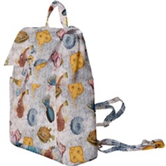 Sea World Vintage Pattern Buckle Everyday Backpack