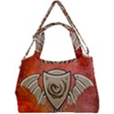 Wonderful Dragon On A Shield With Wings Double Compartment Shoulder Bag View1