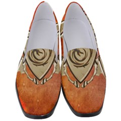 Wonderful Dragon On A Shield With Wings Women s Classic Loafer Heels