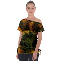 Bunch Of Sunflowers Tie-up Tee