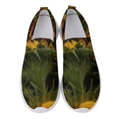 Bunch Of Sunflowers Women s Slip On Sneakers