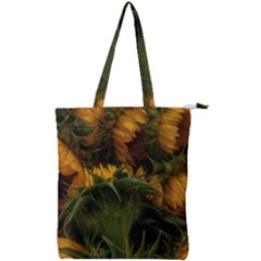 Bunch Of Sunflowers Double Zip Up Tote Bag